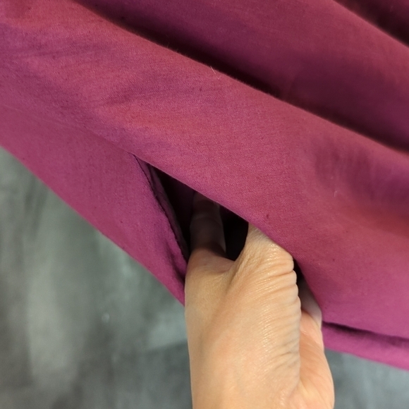 Theory Kalsington Crunch Dress Red 0 v neck a line preppy minimal business - Picture 5 of 9